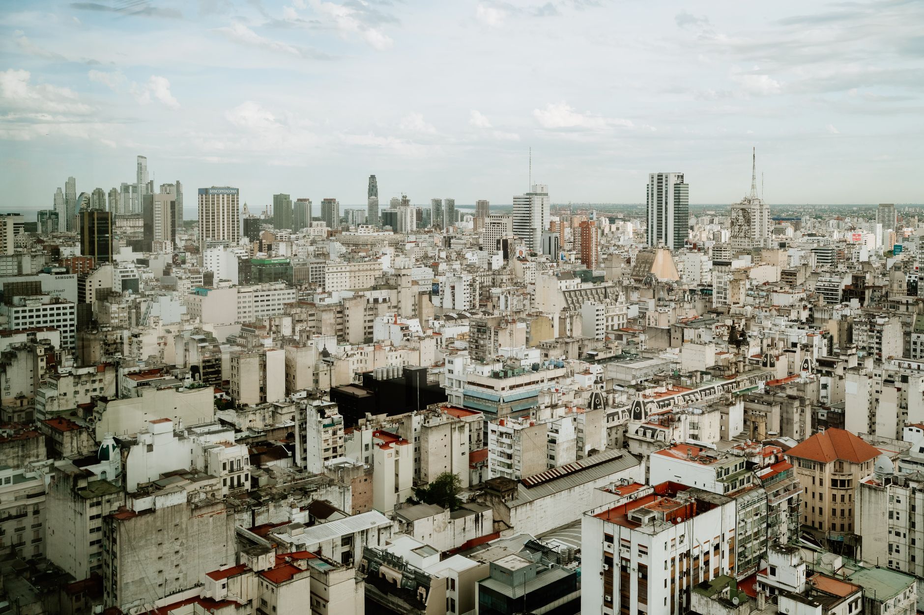 Aerial view of Buenos Aires